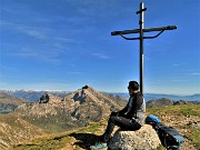 46 Da Cima Menna (2300 m) spettacolare vista su Pizzo Arera (2512 m) e Corna Piana (2302 m)